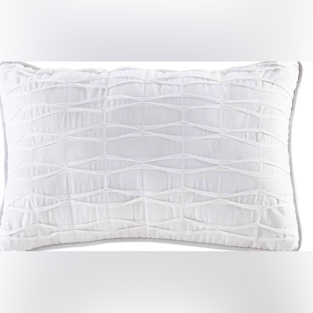 Madison Park Kate White Cotton Seersucker Duvet Cover Set King - Picture 4 of 8
